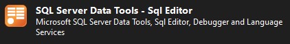 SQL server data tools